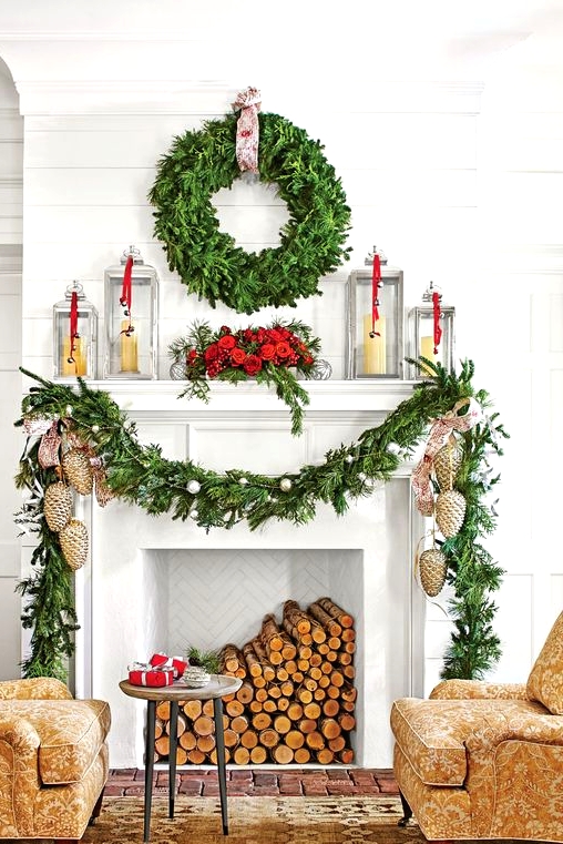 75 Inspiring Christmas Mantel Decor Concepts