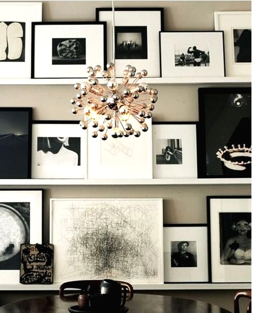 34 Fashionable Black And White Gallery Wall Concepts