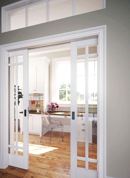 pocket French doors are a perfect way to save a lot of space and subtly separate the spaces at the same time