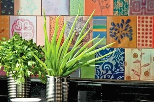a colorful mismatching tile backsplash is a fun and bright idea for any kitchen and they can be rocked in any space