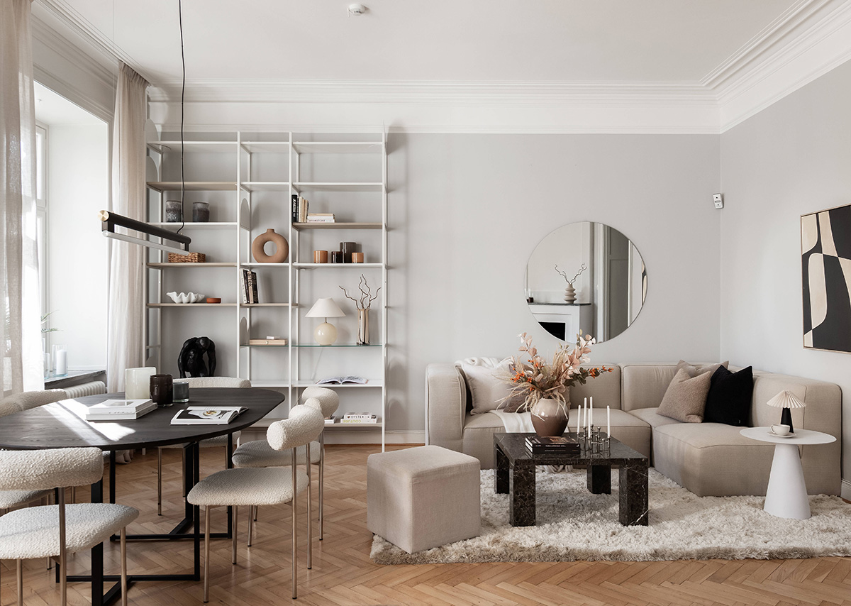 Charming Ground-Floor Apartment with Fireplace in Stockholm (81 sqm)