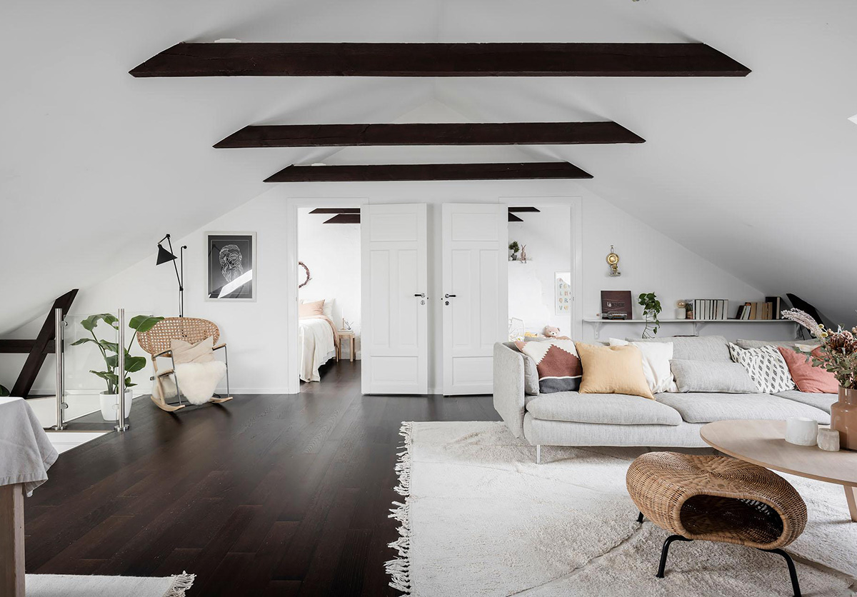 Spacious Attic Apartment in Sweden