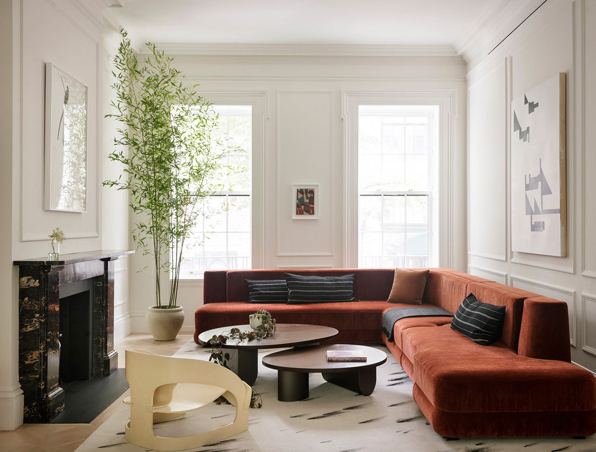 Elegant Modern Interiors of a Historic Manhattan Townhouse