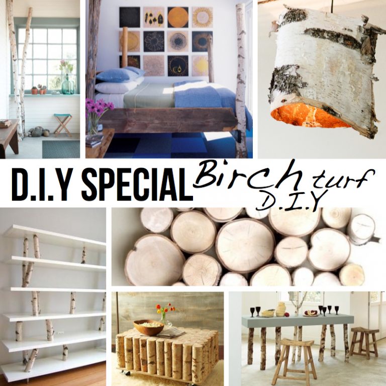 DIY Birch Decor and Table