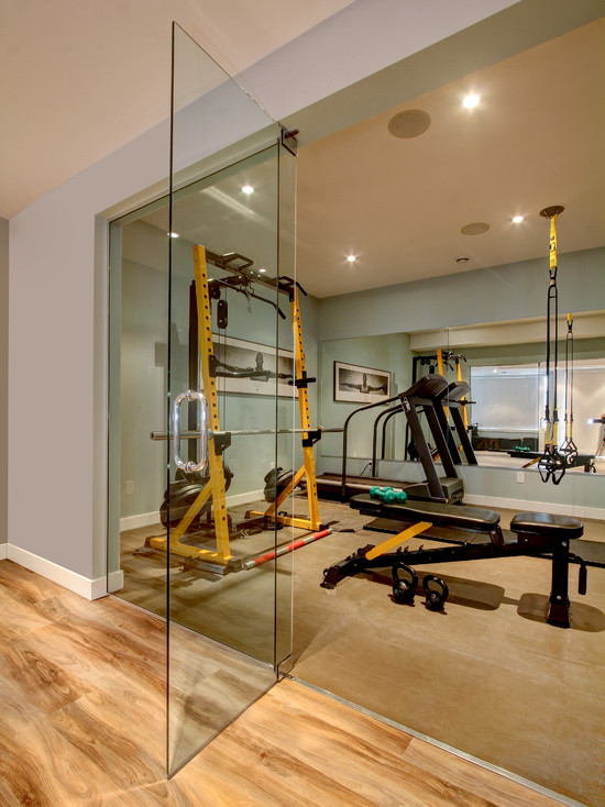 Home GYM with Glass Entrance