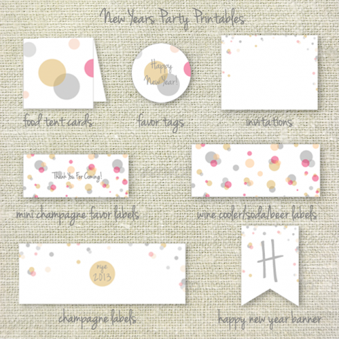 New Year's Party Printables