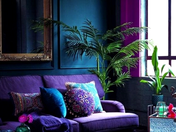 Purple in the Living Room