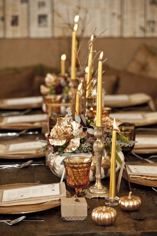 Simple Thanksgiving Tablescape