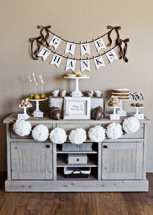 Thanksgiving Decor shelf