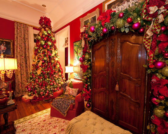 Traditional Christmas Living room Interior Design