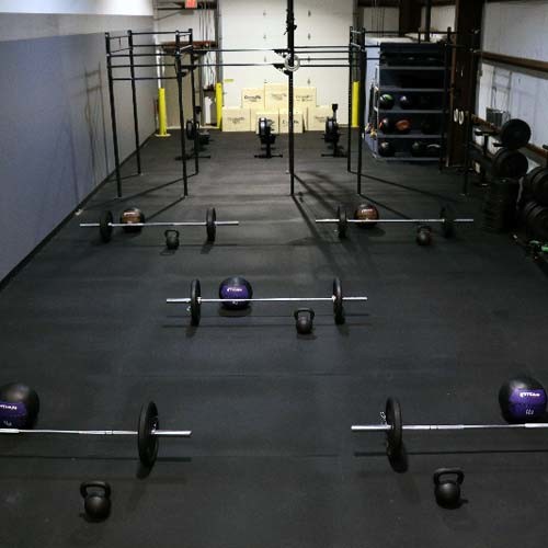 Industrial GYM with Recycled Rubber