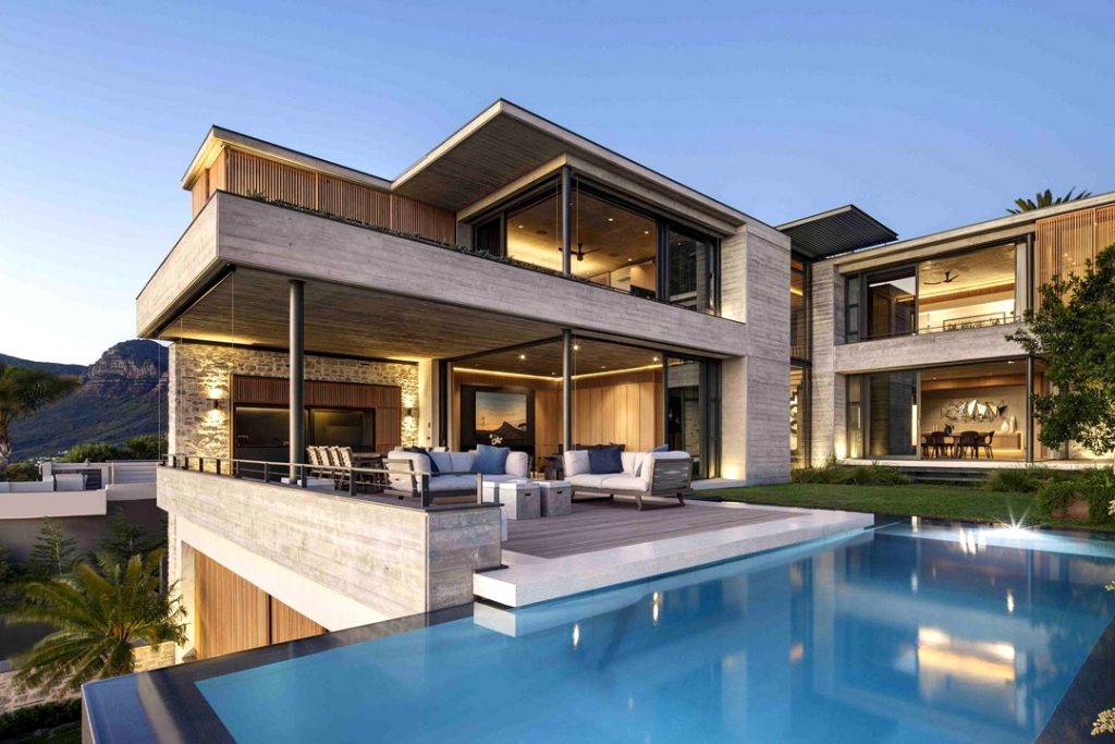 Stacked Luxury Home Design On Cape Town's Atlantic Seaboard